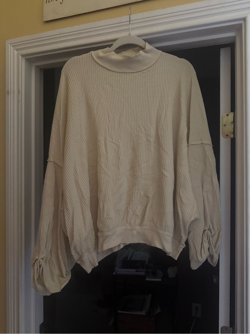 We the free mockneck top